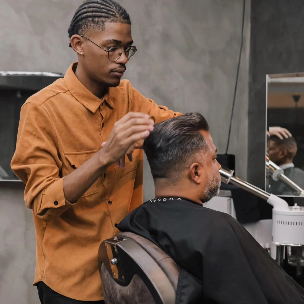 Classic men’s cut with fade in Wapadrand