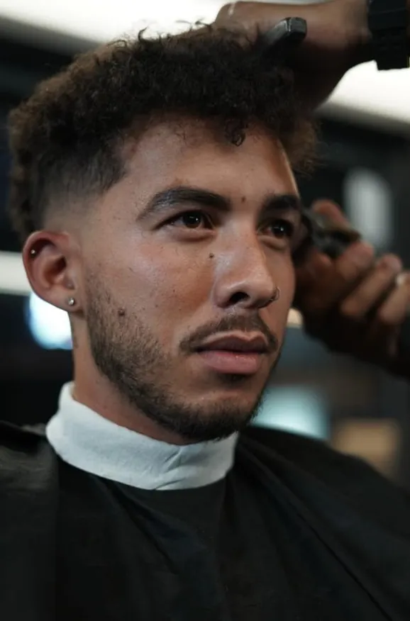 Hot towel shave finish in Pretoria East